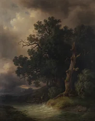 Paysage orageux
