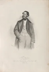 Portrait du danseur, chorégraphe et maître de ballet Paul Taglioni 1808-1884, 1856