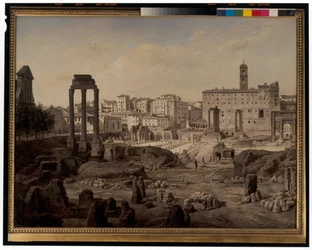 Vue du Forum à Rome