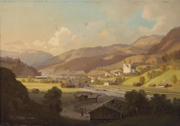 Vue sur Maria Rain, Carinthie