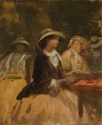 Dans le Restaurant du Jardin