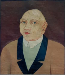 Homme avec une veste jaune