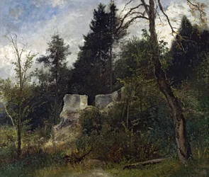 Paysage avec ruine