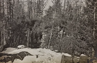 Album "Meine weltkriegs - Erinnerungen Front Sud-Ouest (Carinthie, Italie, Tyrol du Sud) 31/03/1915-12/11/1918 - Josef Zohles Wien": canon Brisia