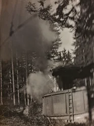 Album "Meine weltkriegs - Erinnerungen South-West Front (Carinthie, Italie, Tyrol du Sud) 31/03/1915-12/11/1918 - Josef Zohles Wien": un mortier en action