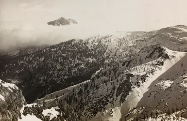 Album "Meine weltkriegs - Erinnerungen South-West Front (Carinthie, Italie, Tyrol du Sud) 31/03/1915-12/11/1918 - Josef Zohles Wien" : vue des Alpes