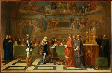 Galileo Galilei devant le Saint-Office au Vatican ...