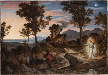 Paysage avec le prophète Balaam et son âne