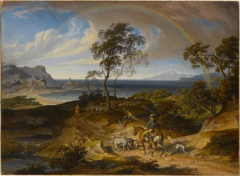 Paysage après un orage