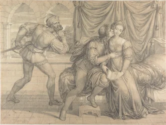 Paolo et Francesca, surpris par Gianciotto Malatesta, 1809