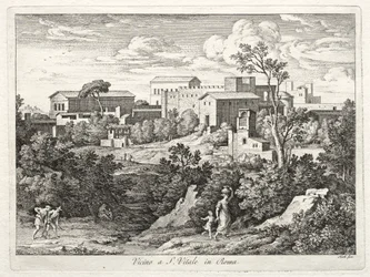 Vue de San Vitale, Rome, vers 1810