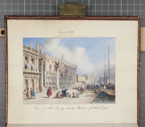 Venise, collé dans le Journal de Thomas Moody d
