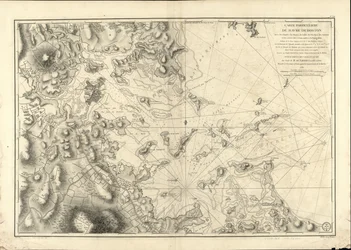 Carte spéciale du port de Boston avec les sondes, les bancs de sable, les rochers, les amarres et autres directions utiles pour la navigation