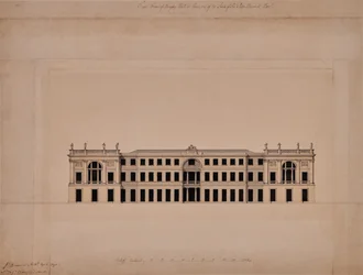 Façade est de Langley Hall dans le Kent