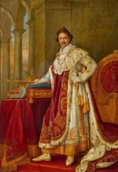 Le roi Louis Ier de Bavière en habits de couronnement.