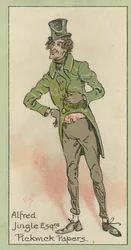 Alfred Jingle, Pickwick Papers (lithographie couleur)