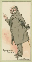 Inspecteur Bucket, Bleak House (lithographie couleur)
