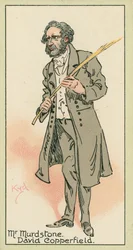 M. Murdstone, David Copperfield (lithographie couleur)