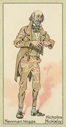 Newman Noggs, Nicholas Nickleby (lithographie couleur)