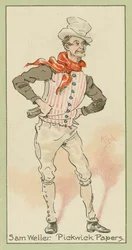 Sam Weller, Pickwick Papers (lithographie couleur)