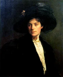 Femme au chapeau noir, 1910