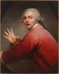Autoportrait en homme surpris et terrifié