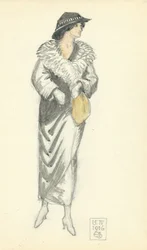 Dame à la mode, 15.IV.1916, 1916