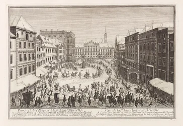 Vienne Neuer Markt, 1719