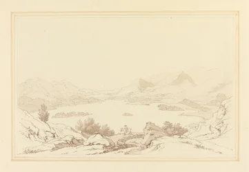 Vue générale du lac de Derwent Water