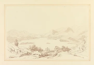 Vue générale du lac de Derwent Water