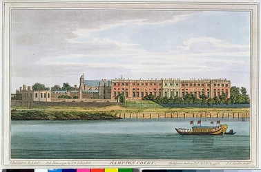 Hampton Court, gravé par J.C. Stadler de 
