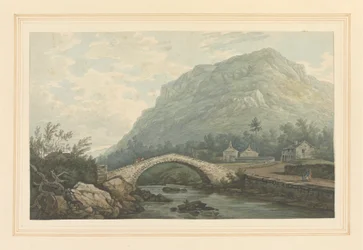 Vue du pont et du village de Rydal