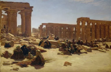 Ruines du temple de Louxor, c.1890
