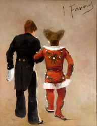 Deux clowns, vers 1885