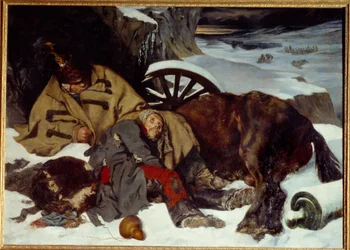 Épisode de la retraite russe. Guerre napoléonienne (1812)