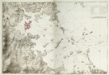 Carte du port de Boston