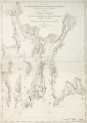 Carte du port de Rhode Island et de la baie de Narraganset