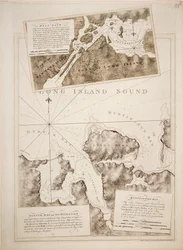 Carte de Oyster Bay et Huntington Bay, Long Island Sound