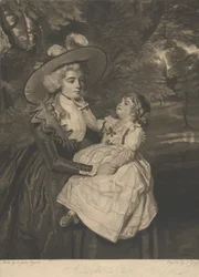 Une dame et un enfant