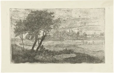 Paysage avec un laboureur