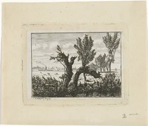 Paysage avec saules têtards (Paysage à Oosterbeek)