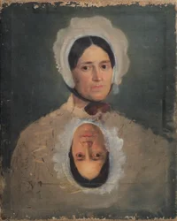 Deux études de tête de femme