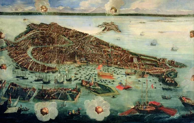 Vue aérienne de Venise