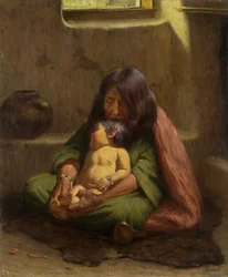 Mère indienne et bébé