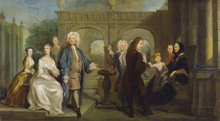 Conversation familiale, c.1730