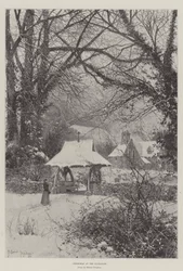 Noël à la porte du cimetière
