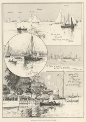 Croquis à Cowes pendant la semaine de la régate