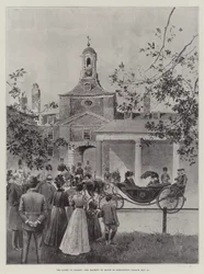 La reine à Londres, Sa Majesté en route pour le palais de Kensington, 15 mai