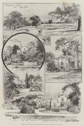 White Lodge, Richmond, où notre futur roi est né, 23 juin 1894 (gravure)
