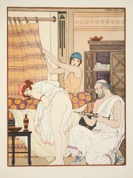 Un lavement, illustration tirée des « Œuvres d